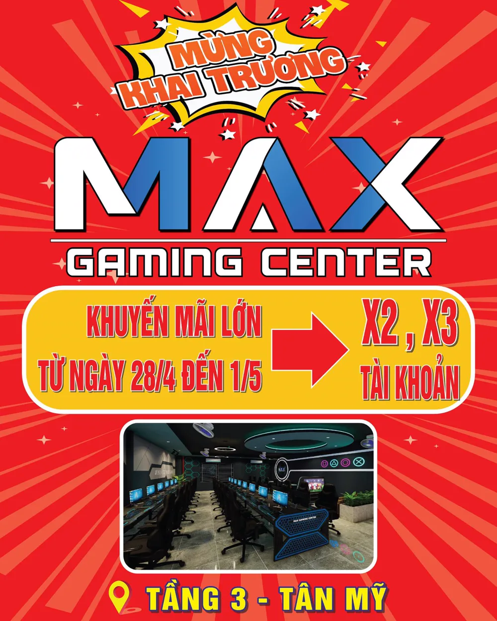Phòng máy MAX GAMING CENTER
