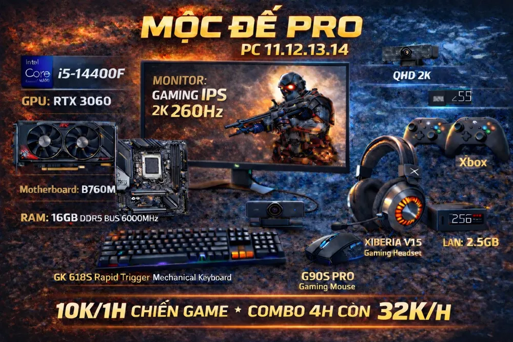 Phòng máy Mộc Đế Game Net