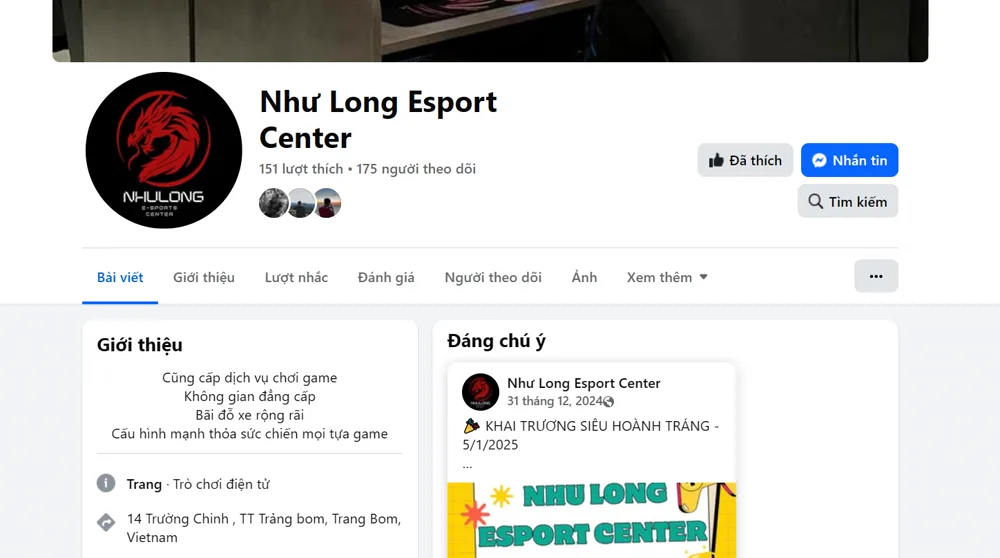 Phòng máy Như Long Esport Center