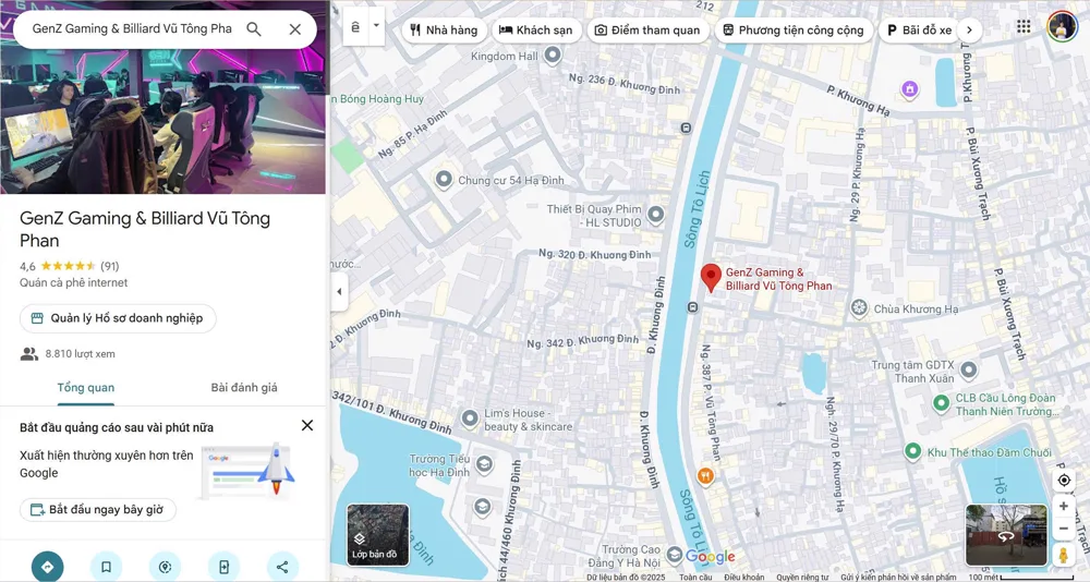 Phòng máy Gen Z Gaming Vũ Tông Phan