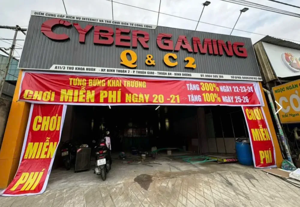 Phòng máy Cyber Gaming Q & C2