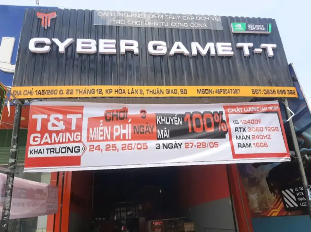 Phòng máy Cyber Game T-T